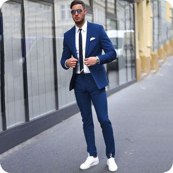 blue casual blazer