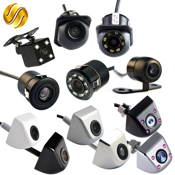 

car rear view camera 170 degree auto reversing parking monitor 4 led night vision ccd infrared waterproof hd video