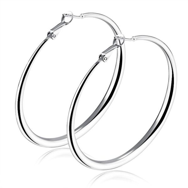 

1 pairs fashion hyperbole hoop earrings for women white/gold color multiple sizes big circle earring trendy gift, Golden