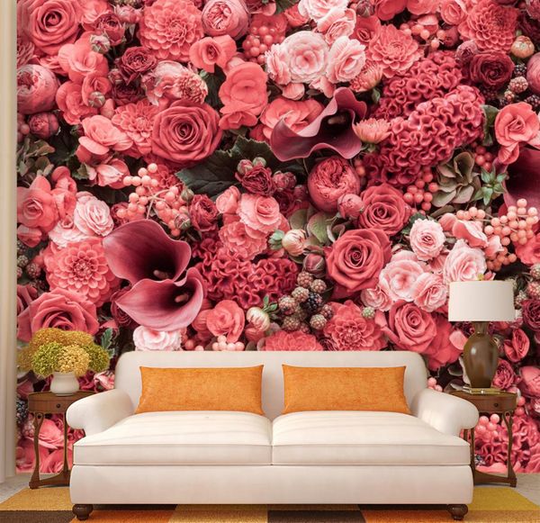 

self-adhesive] 3d flower wall 34259 wall paper mural print decal murals