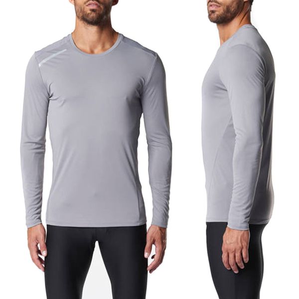 

newly men upf50+ long sleeve performance t-shirt uv sun protection quick dry outdoor top, White;black
