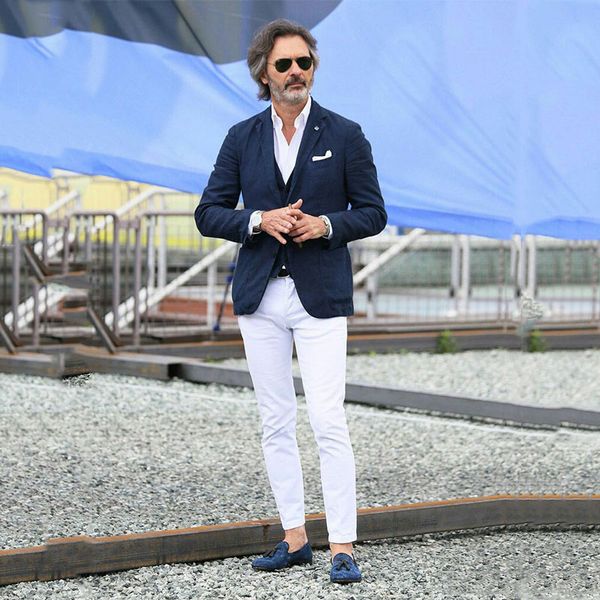 

летний синий подходит для деловых людей, белые брюки грум tuxedo groomsmen наряд человек blazer 3шт костюм homme slim fit trajes де hombre, Black;gray