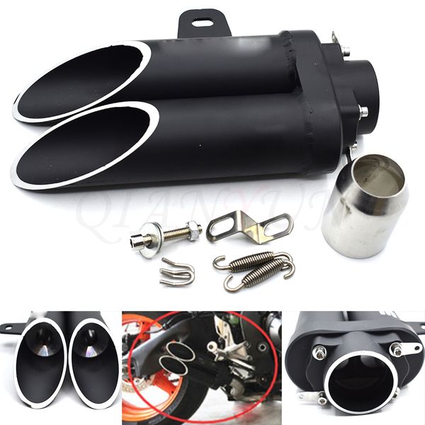 

universal modified motorcycle exhaust muffler pipe racing escape for er-6f er-6n zx-6 zzr600 zx9r z750 ninja 650r z750s