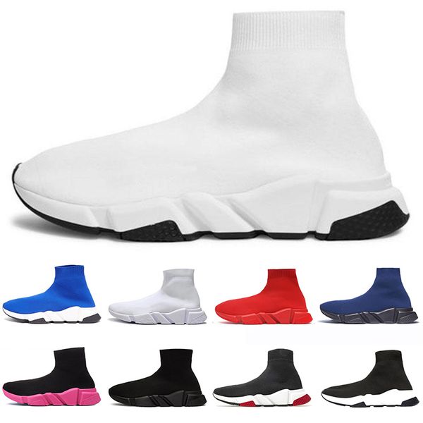

fashion designer speed trainer sock shoes men women triple black white red glitter volt mens trainers runners outdoor sports sneakers 36-45