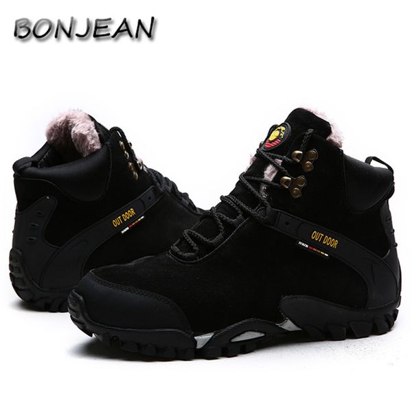 

men hiking shoes waterproof leather shoes climbing fishing new popular outdoor men high winter boots stiefel