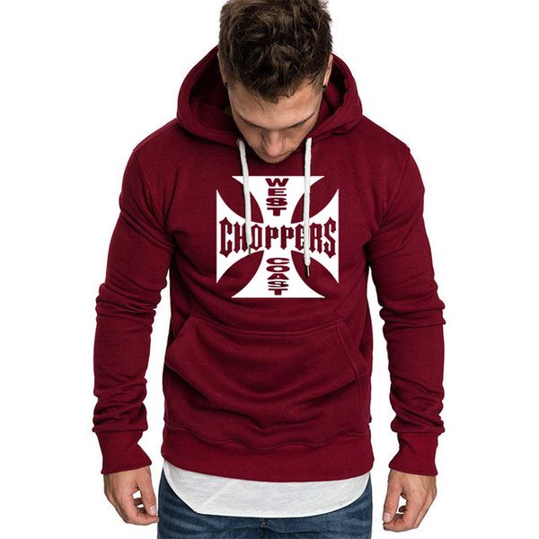 

spring autumn sweatshirt west coast choppers hoodies men warm fleece hooded hip hop harajuku tracksuit men hoodies y