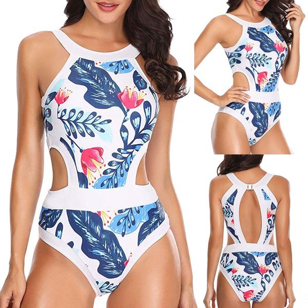 

2020 one-piece with beautiful back hipster conservative belly-covering bikini swimsuit bikini and skinny spring swimsuit, White;black
