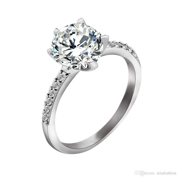 

мода медь циркон кольцо 2017 новые элегантный темперамент ретро кольцо три слоя гальванических женщин ювелирных изделий ручного украшение дл, Silver