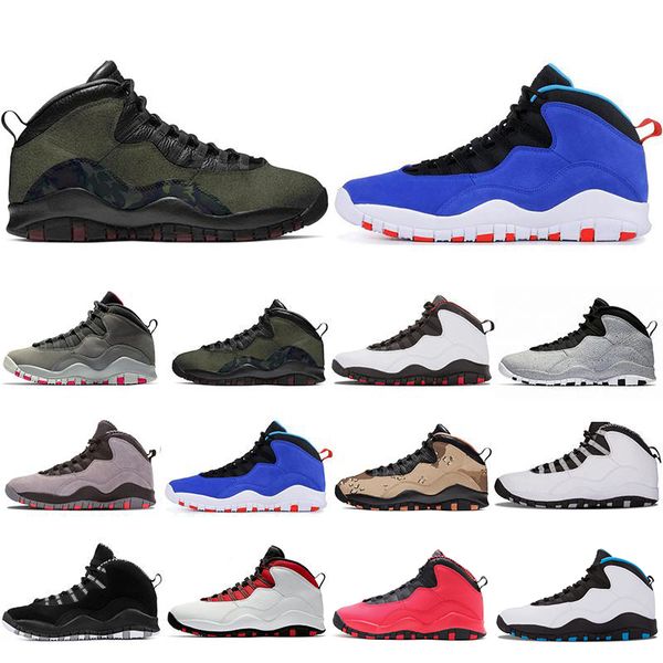 

new arrival mens basketball shoes 10 desert cat tinker cement 10s mens shoes grey cool grey iam back powder blue trainers sports sneaker, White;red