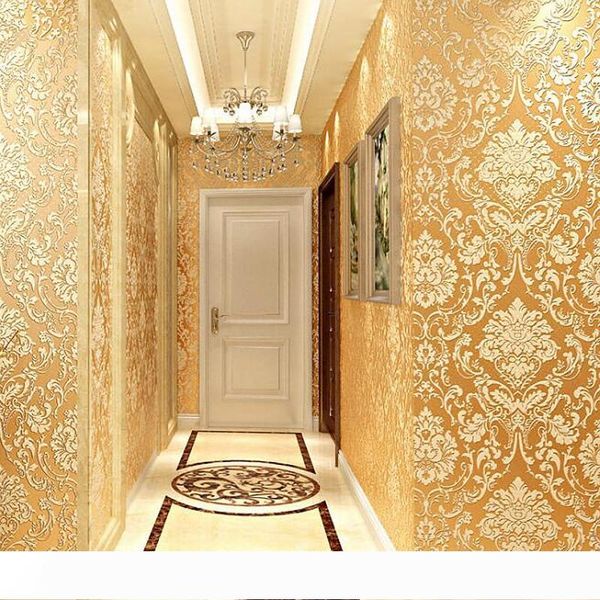 

современные обои дамаск обоев рельефный текстурированные 3d wall покрытие для спальни гостиная home decor
