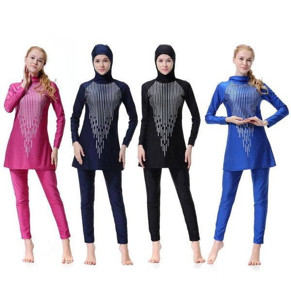 

swim wear modest muslim clothe women swimwear long sleeve sport swimsuit swimming beach anti exposure costume comfortable