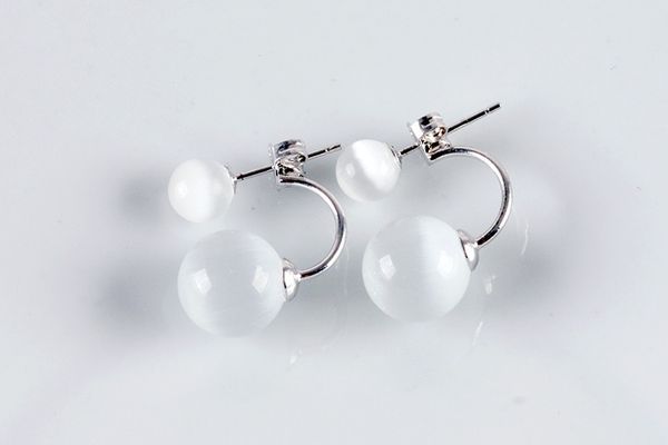 Lojas de fábrica Atacado-925 esterlina brincos de prata feminina modelos de jóias jóias de opala hotel de casamento presente boate feminino