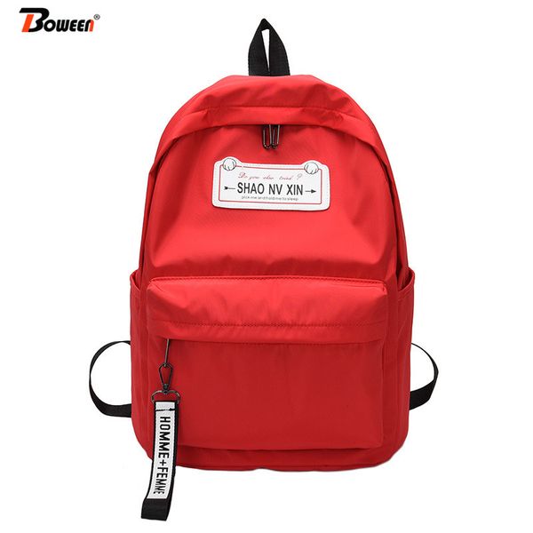 

school backpack for teenage girl red back pack women preppy style oxford bag pack teen large high school backbag