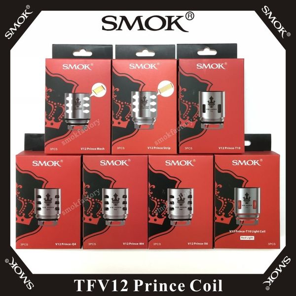 

Смок TFV12 принца катушки К4 М4 Х6 Т10 двойной тройной максимум прокладки сетки Х2 Клэптон замена сердцевин 100% оригинал электронной сигареты Vape катушки