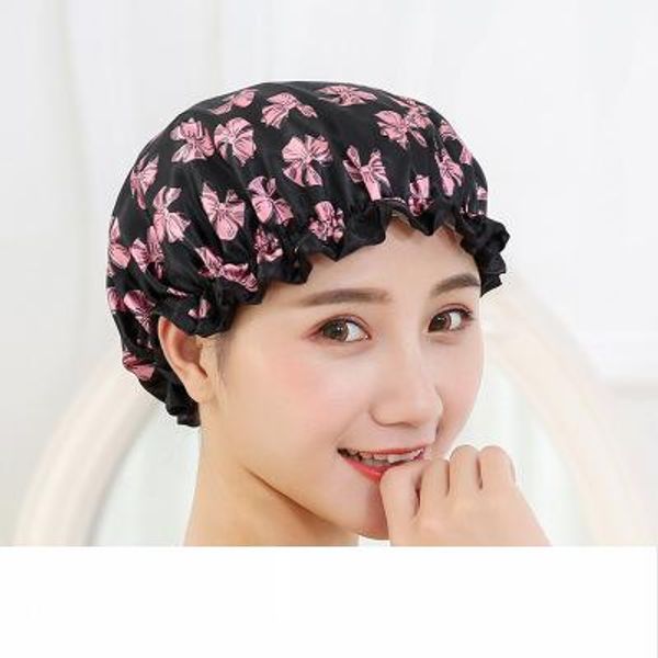 

2017 рождество милые толстые женщины купальные шапочки красочные ванна душ волос крышка взрослых водонепроницаемый купальный колпачок оптом