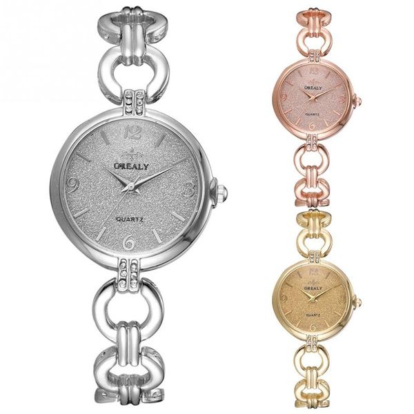 

women fashion alloy watch round dial analog display quartz wristwatch 1 1, Slivery;brown