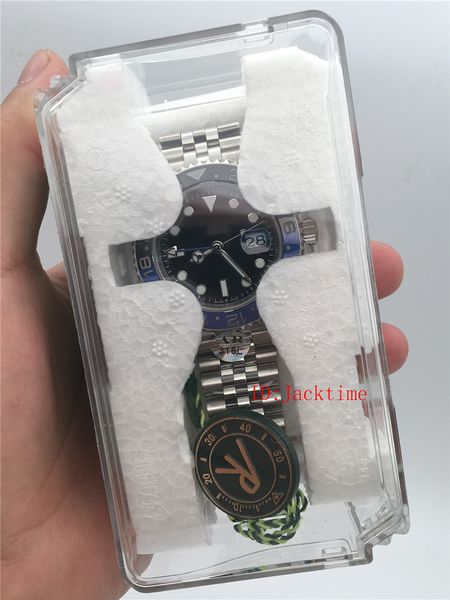 

2019 Базель ARF 316L Сталь GMT 126710BLNR Роскошные часы BlackBlue Керамическая рамка Наручные часы 2813 Механизм Автоматические Водонепроницаемые мужские часы