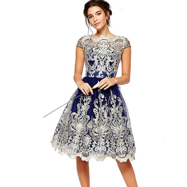 

womens clothes ladies dresses summer dress 2019 plus size casual hollow out lace dress ball gown elegant party dress vestidos, Black;gray