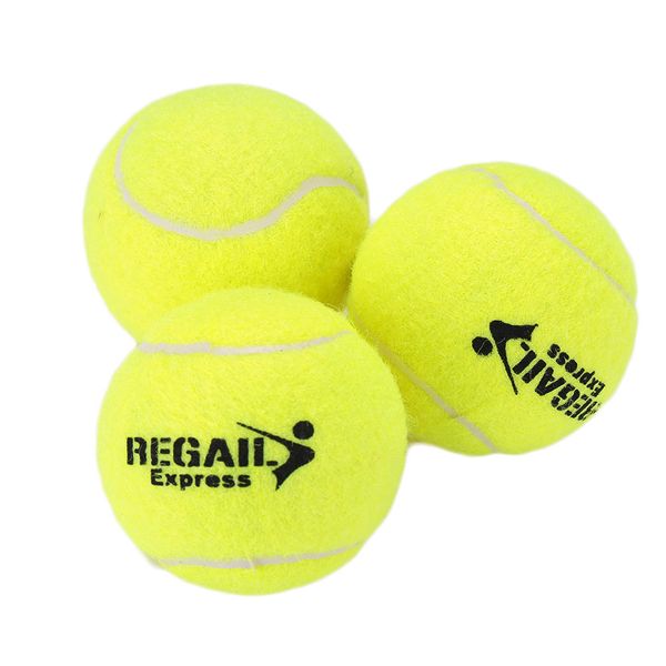 

1pc yellow tennis balls rubber for training competition outdoor activities ing