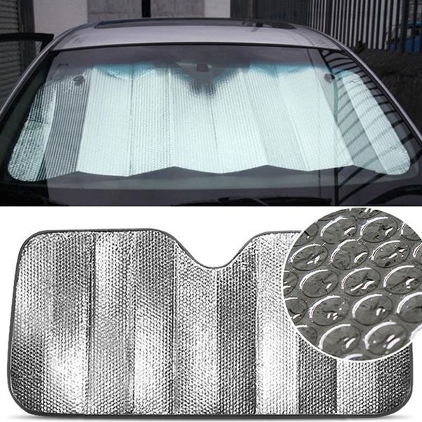 

2pcs car front block sun shading, double sided pure silver foil, bubble, sun snow screen, automotive protective products