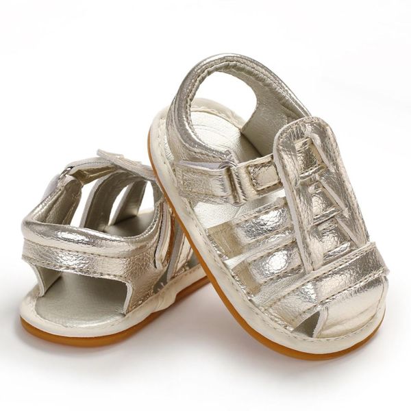 

summer baby boys breathable anti-slip pu shoes sandals toddler soft soled 0-18m new hvlv, Black;red
