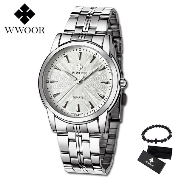 

new sale wwoor watches men quartz brand analog male men sport army watch waterproof relogio masculino gift box, Slivery;brown
