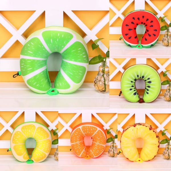 

new fruit fashion u shaped neck pillow travel head cervical car support cushion