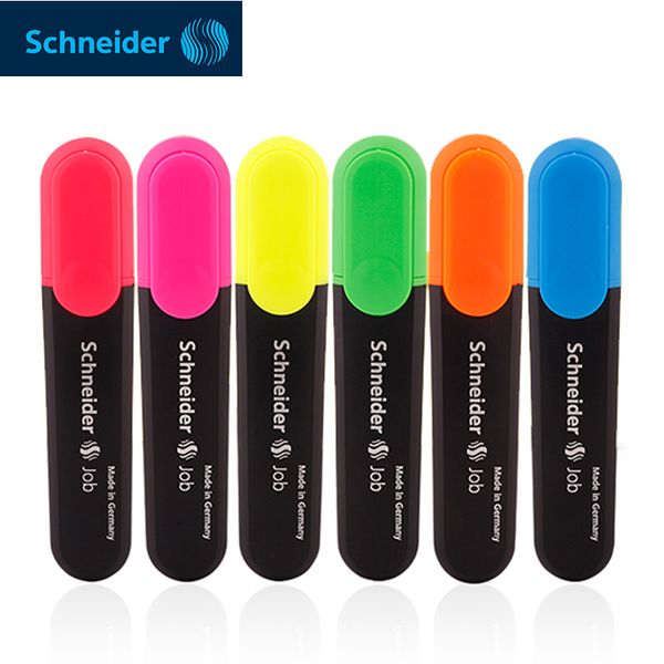 

1pcs schneider highlighter 150 color marker student focusing office marker waterproof and lightproof large capacity color, Black;red