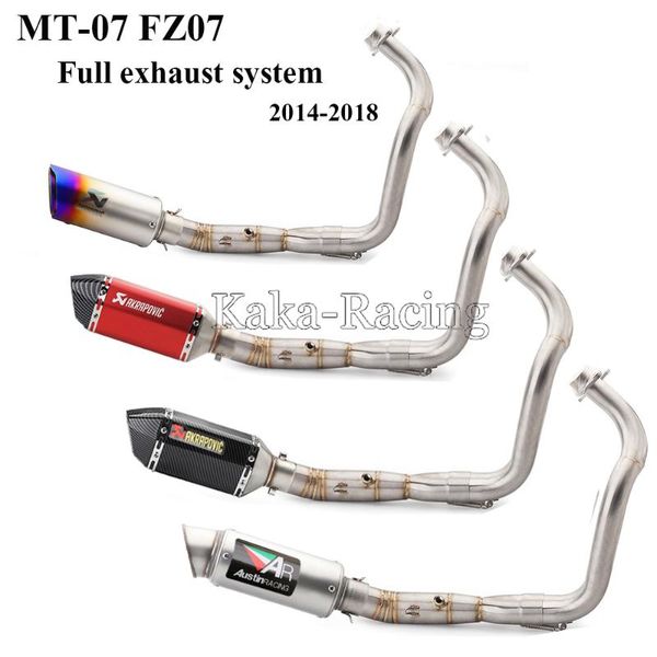 

mt-07 мооикл полна влопна иема колжени на Ѭђбе влопной глђиел escap