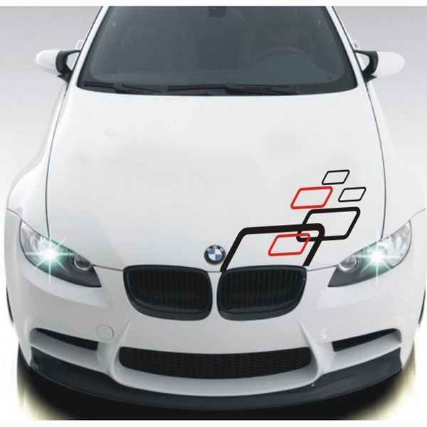 

universal car simple box square personalized logo decals