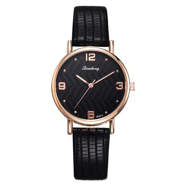 

fashion simple relojes para mujer flat no scale dial belt pu belt leisure sport fashion with quartz women's watch, Slivery;brown