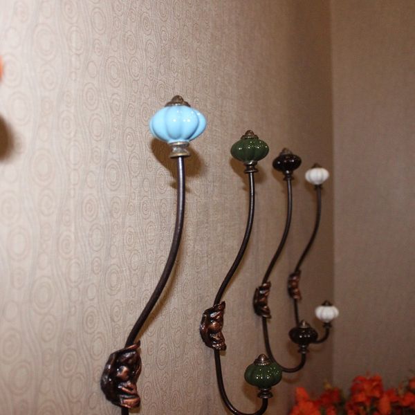 

clothes hook wrought iron kitchen strong hook wall decoration wall hanging coat