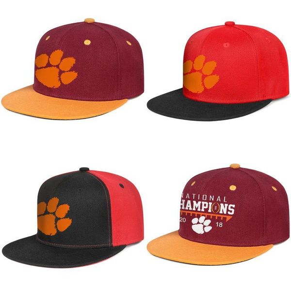 

логотип клемсон тайгерс мужская и женская повернет вспять baseballcap симпатичные бедра hopflat brimhats колледж футбол плей-офф национальны, Blue;gray