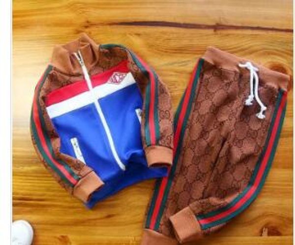 

New Spring Autumn Fashion Boys Long - Sleeved Sweater shark Jackets Children 's Cotton Two - Piece Suit Jacket