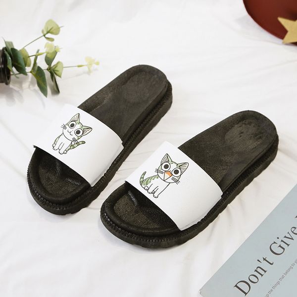 

cat beach shoes woman outdoor ladies flip flops slides slippers summer shoes sandals for women slipper platform womens shoes2019, Black
