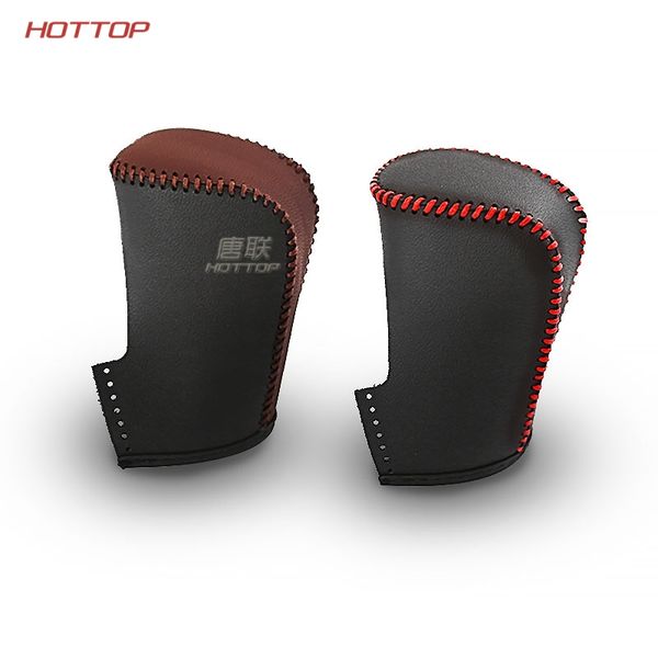 

genuine leather cover for accord 10th generation cvt automatic gear shift knob black leather car styling 2018
