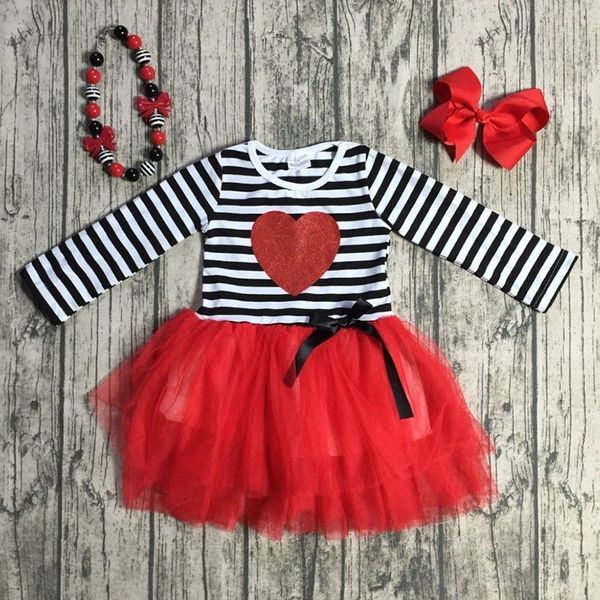 

pudcoco girl dress 6m-5y us valentine's day baby girls love tutu dress kids party wedding pageant dresses, Red;yellow