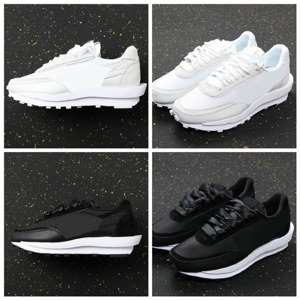 

2020 new sacai ldv waffle white nylon running shoes for mens outdoor black silk womens trainers zapatos size eur 36-45