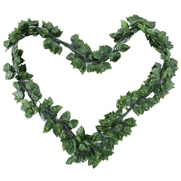 

artificial epipremnum aureum leaf trim vine fake foliage flower plant party home garden decor