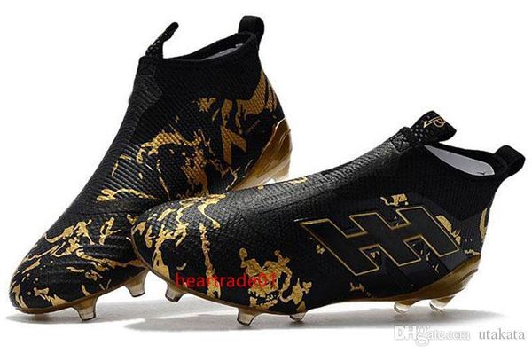 

17 ace purecontrol primeknit outtdoor soccer cleats firm ground cleats trainers fg nsg mens football boots soccer shoes gold black