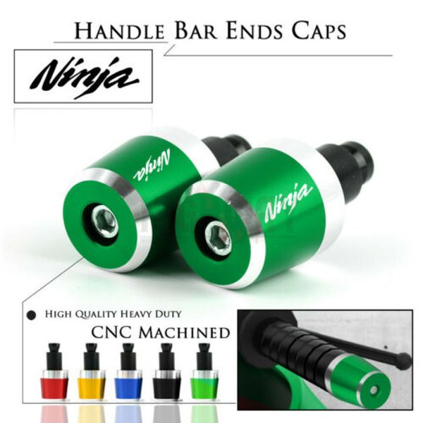 

motorcycle 7/8" 22mm aluminum handlebar handle bar end grips weight plugs cap cover for ninja zx14r zx-14r
