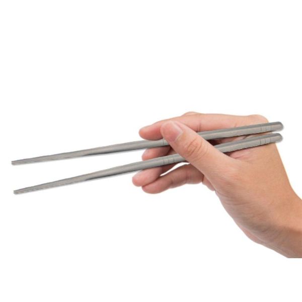 

outdoor portable square chopsticks healthy camping picnic slip titanium metal chopsticks tableware outdoor cookware for camping