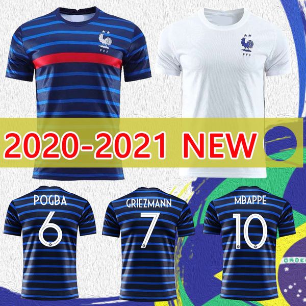 

20/21 france eurosoccer jersey 10 zidane jersey maillots de football maillot equipe de france 20 21 mbappe kante pogba, Black;yellow