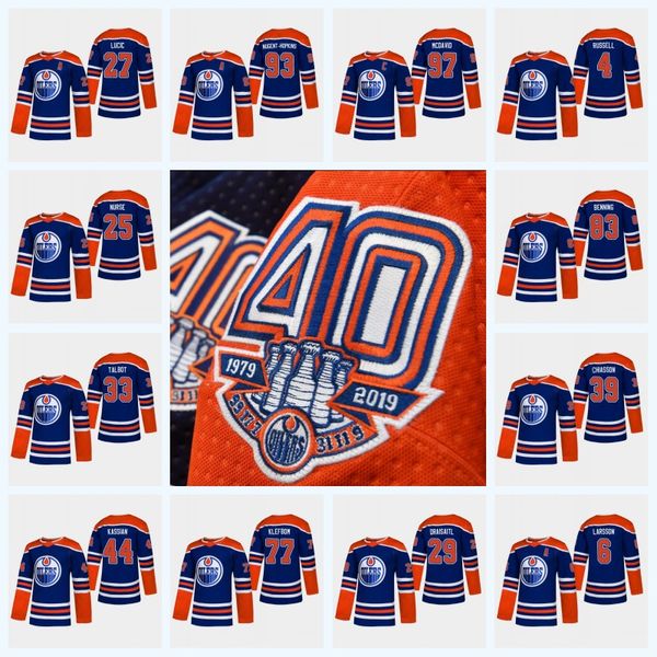 

Youth 97 McDavid Edmonton Oilers 40th Patch 2019 Third Jersey Matthew Benning Milan Lucic Talbot Leon Draisaitl Zack Kassian Darnell Nurse