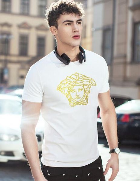 

2019fashion classic pp men's t-shirt cotton printing letters men's polo lapel t-shirt leisure short-sleeved m-3xl, White;black