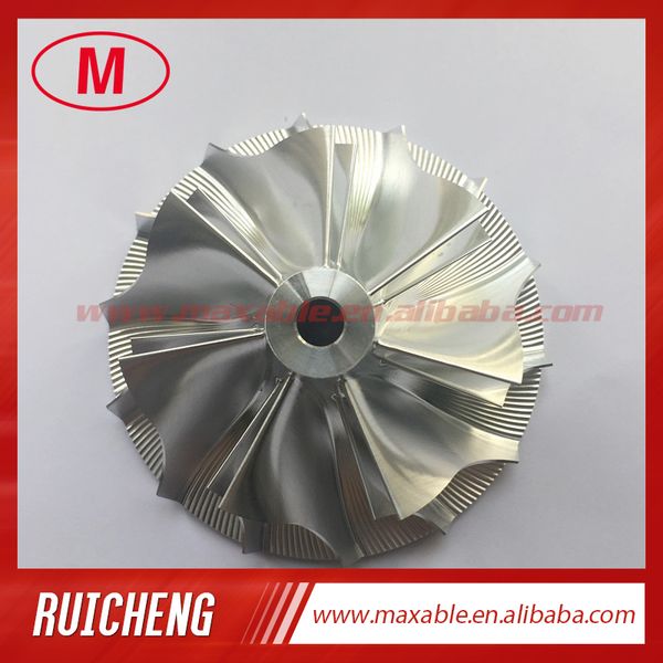 

td05h 59.05/76.13mm 7+7 blades turbo billet/milling/aluminum 2618 compressor wheel