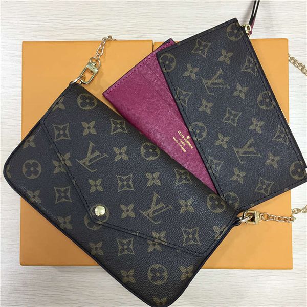 

De igner handbag de igner clutch wallet handbag pur e women wallet houlder bag de igner pur e card holder leather bag with box 610104