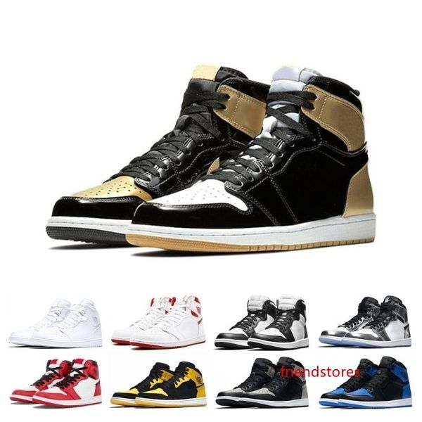 

новый 1 не для перепродажи мужская баскетбольная обувь мужская дизайнерская обувь 1s varsity maize varsity red sports sneakers us 7-13