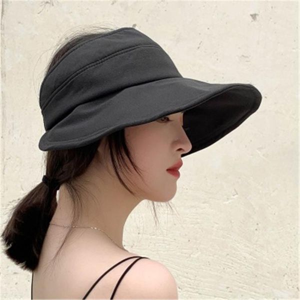 

japanese sky hat summer sun visor hat face fisherman 100% matching korean version of the tide sun ws-2209, Blue;gray