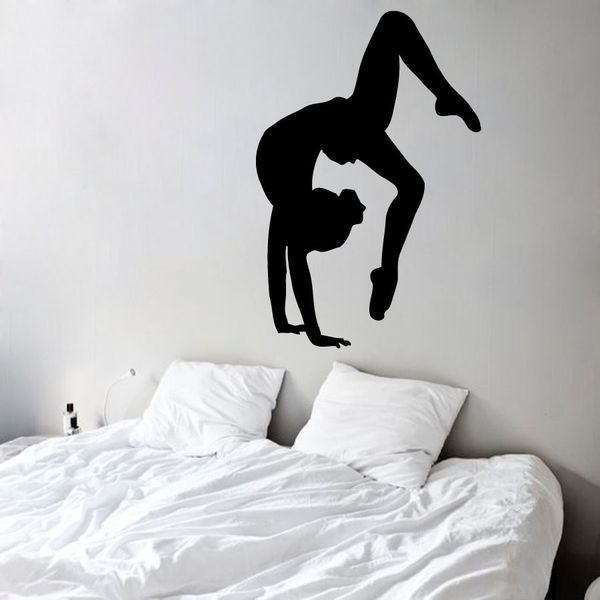Wall Decal Gymnast Sport Gymnastics Art Mural Vinyl Wall Stickers